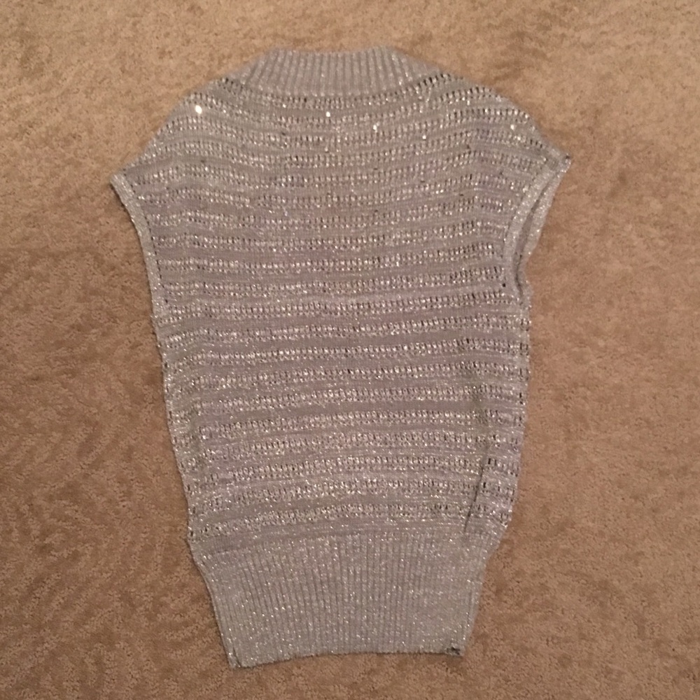 Silver sheer top - Picture 2 of 3